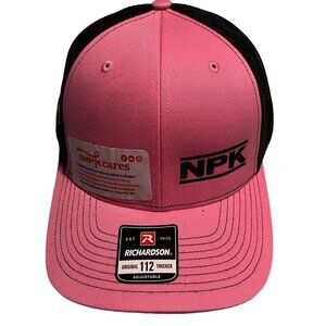 NPK Richardson 112 Women's Cap Snapback Hat Pink Black Trucker Breast Cancer